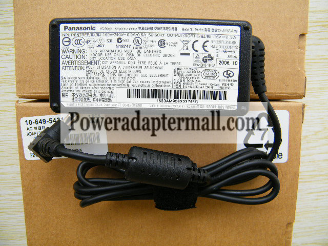 Panasonic CF-AA1625A M1 M2 M3 16 V2.5A AC Adapter Power Supply